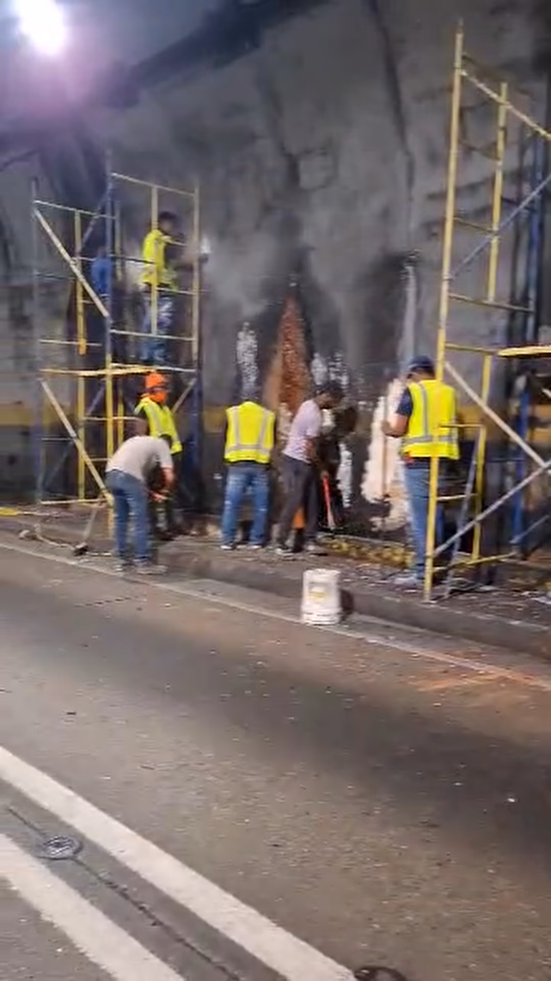 Reparación y rehabilitación de túnel — intervención técnica especializada